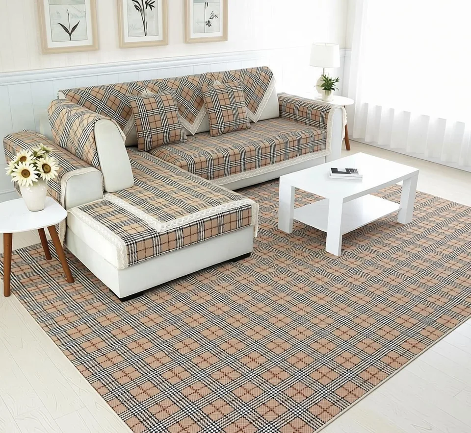 Heritage Check Plaid Woven Rug representative image