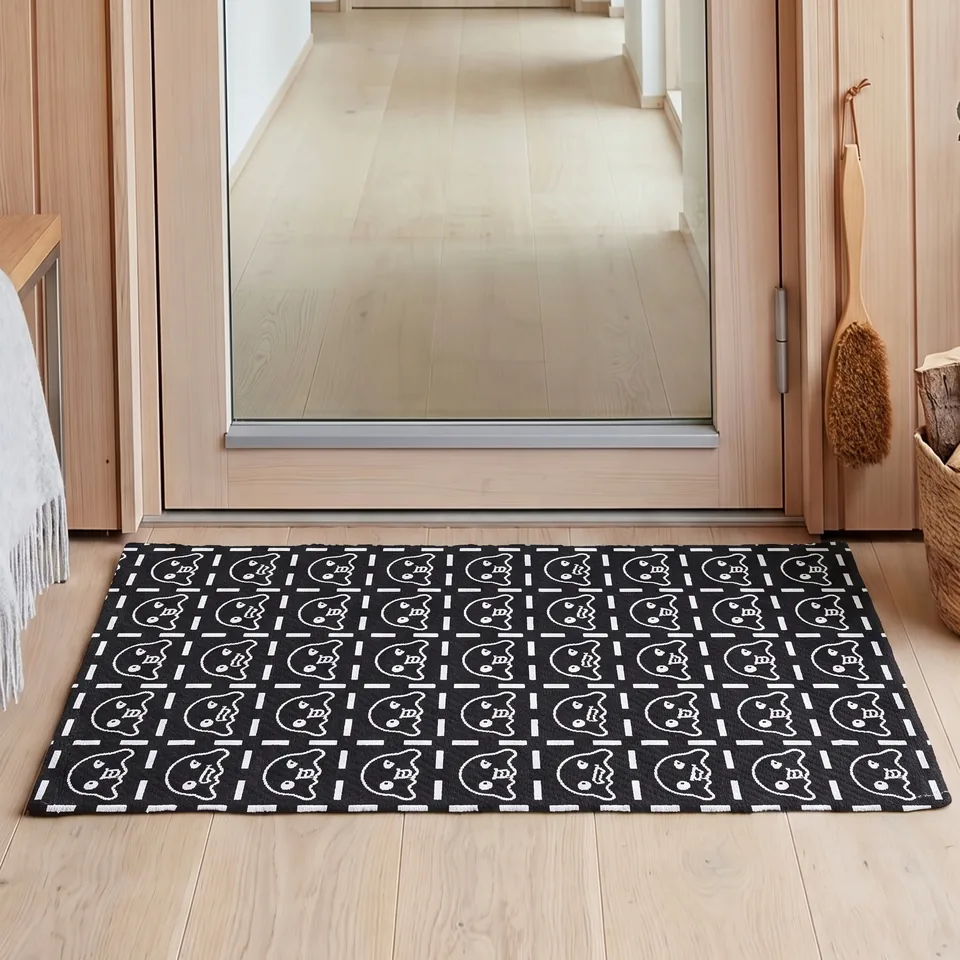 Doodle Dog Faces Woven Rug representative image