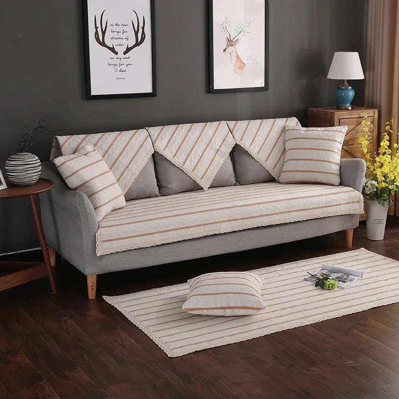 Narrow Textured Stripe Woven Rug representative image