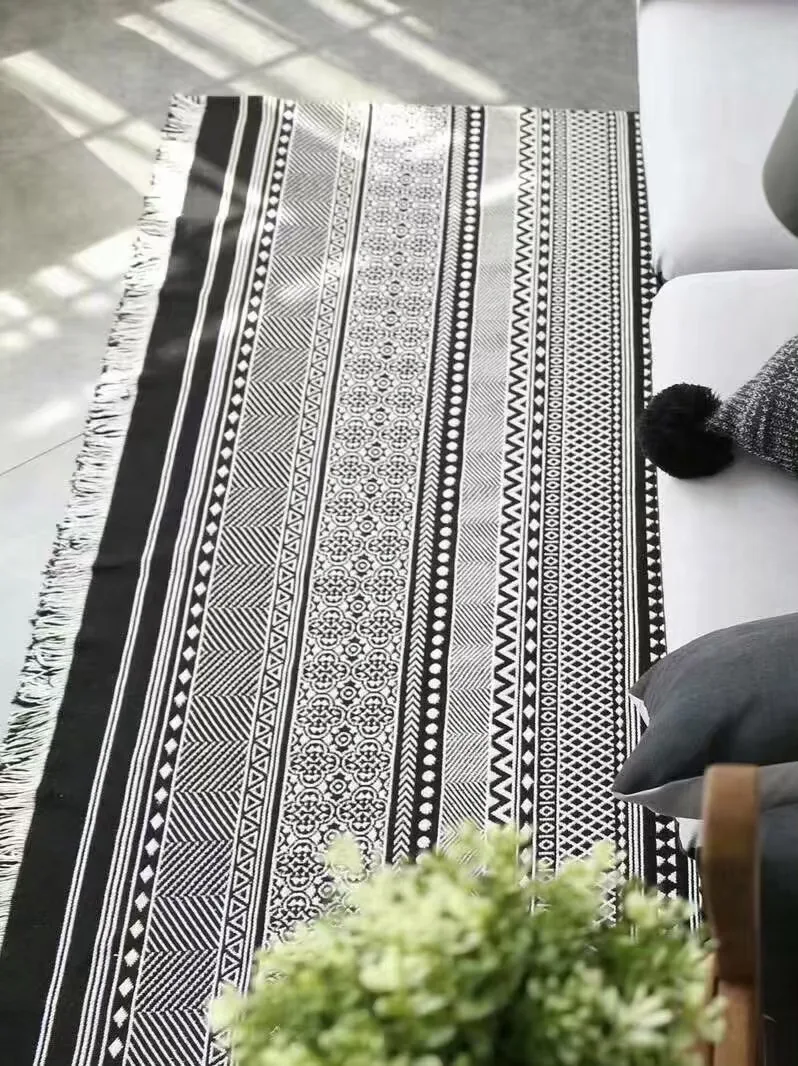 Aztec Band Stripe Woven Rug representative image