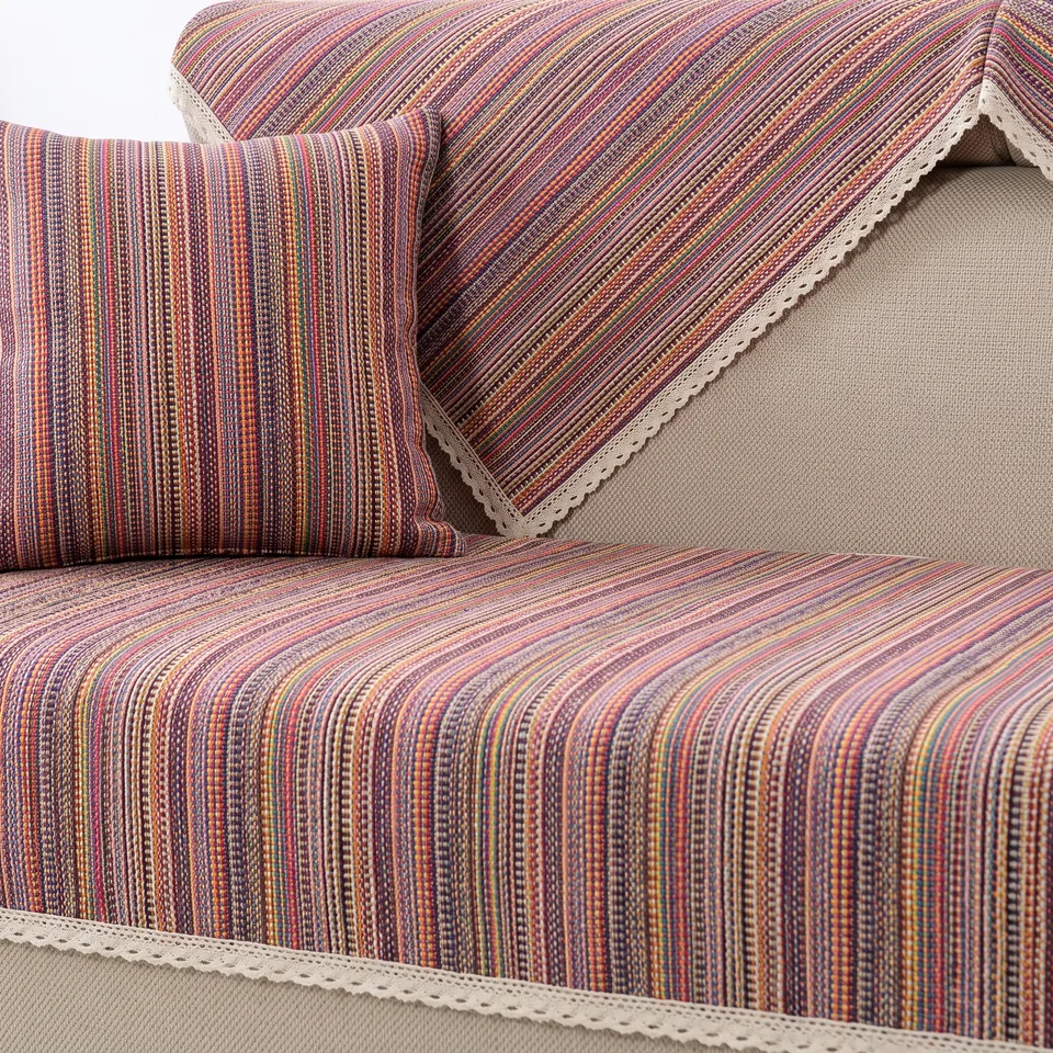 Carnival Multistripe Woven Sofa Cover representative image