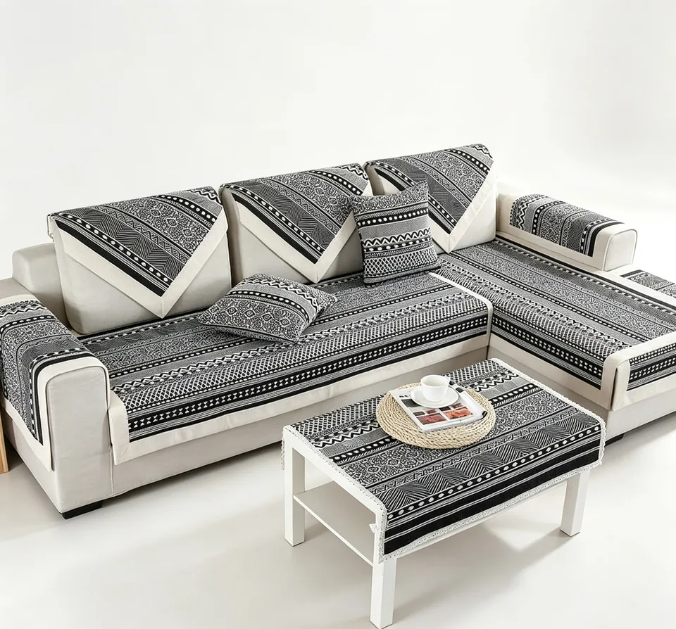 Aztec Band Stripe Cushion Cover representative image