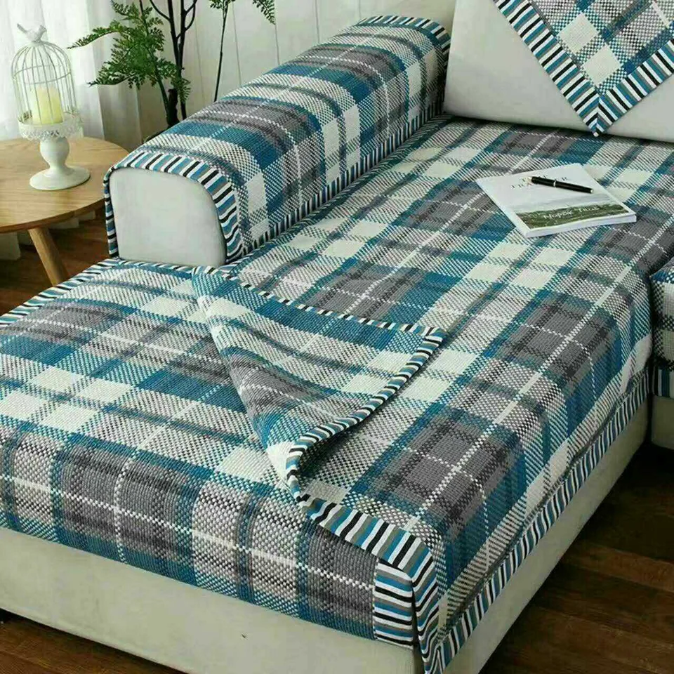 Highland Tartan Plaid Woven Sofa Cover representative image