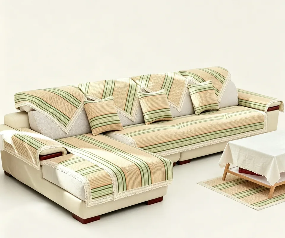 Countryside Stripe Woven Sofa Cover representative image